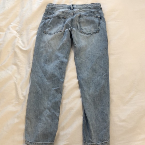 Anthropologie Pilcro Slim Boyfriend distressed light wash jeans. Size 24 Petite. - Picture 6 of 14